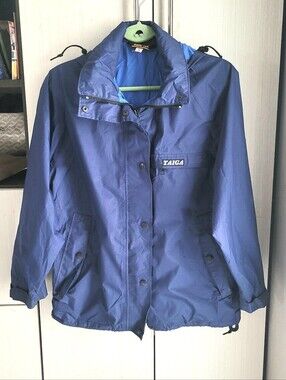 Taiga Blue Lightweight Packable Rain Jacket